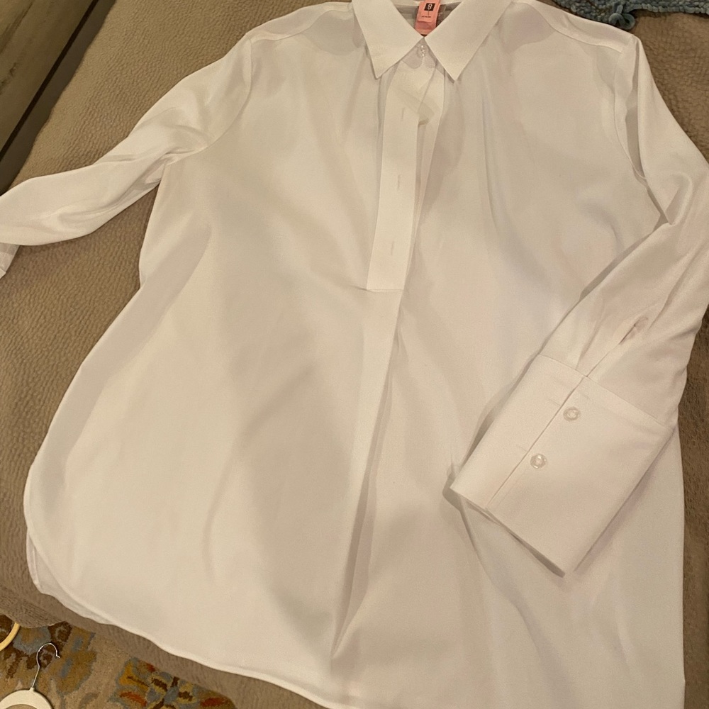 Chico’s , 1/2 button down, wide cuff , worn once.